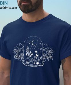 t shirt navy boho zodiac alchemy forest mycology hippie magic mushroom Oge7C