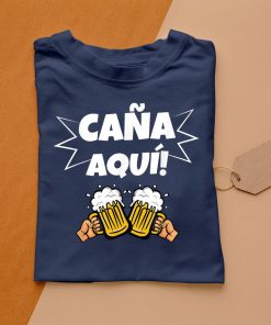 t shirt navy caC3B1a aqui cerveza hombre graciosa camiseta WZwOJ