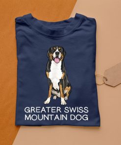 t shirt navy cane grande bovaro svizzero maglietta 6fU5d