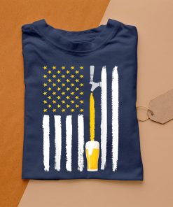 t shirt navy craft beer american flag usa 0zoZ0