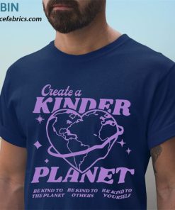 t shirt navy create a kinder planet aesthetic trend oxDP3