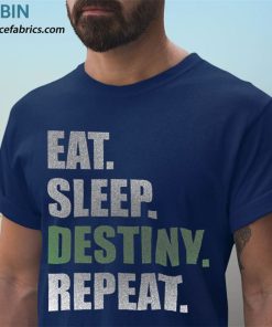 t shirt navy destiny t shirt eat sleep destiny repeat 3pkjR