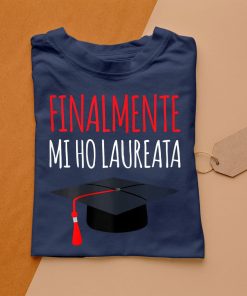 t shirt navy donna magliette divertenti scritta finalmente mi ho laureata maglietta hHO0l