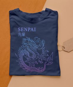 t shirt navy dragon streetwear e girl aesthetic retro e boy vaporwave maglietta aAWMN