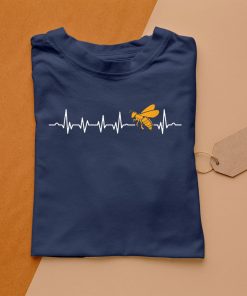 t shirt navy el latido del corazC3B3n de la abeja apicultor apicultura panal camiseta c60ih