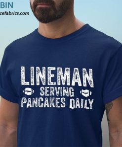 t shirt navy football lineman serving pancakes daily ltkbD