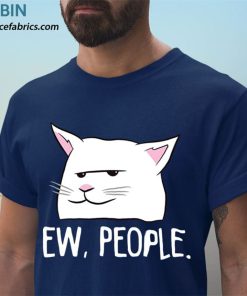 t shirt navy funny cat ew ZxhXP