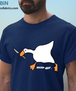 t shirt navy funny goose murder 1go3O