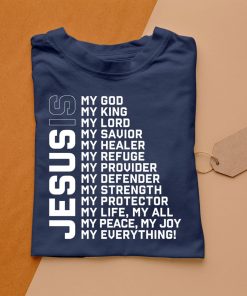 t shirt navy god believer gift jesus christian lord jesus definition ARl7L