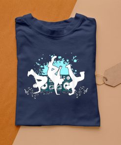 t shirt navy grand cadeau de breakdance trucage de musique hip hop iJQaH