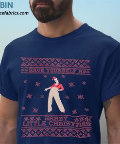 t shirt navy have yourself a harry little christmas CGVIp