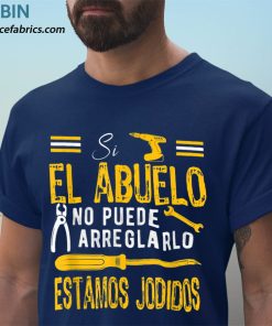t shirt navy hombre si el abuelo no puede arreglarlo estamos jodidos camiseta ZYc01