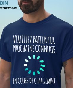 t shirt navy homme manche courte humour prochaine connerie DKDWO