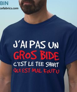 t shirt navy homme tee shirt homme manche courte humour jai pas un gros bide EyL1Z
