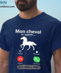 t shirt navy humour cheval cadeau homme femme enfant equitation 0LWSa