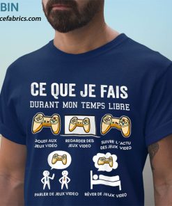 t shirt navy humour jeux video cadeau homme femme enfant gamer geek DE8Bi
