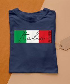 t shirt navy italy flag band badge party pH2z0