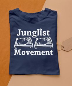 t shirt navy junglist movement jungle drum and bass music design maglietta 8XURF