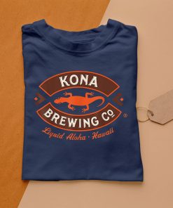 t shirt navy kona brewing logo MmDmZ