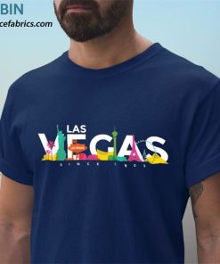 t shirt navy las vegas skyline retro vintage nevada souvenir 09aJR