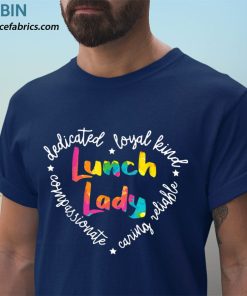 t shirt navy lunch lady cafeteria worker dinner lady cook job profession SGliH