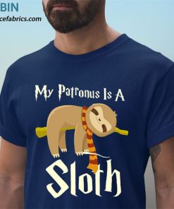 t shirt navy my patronus is a sloth cute animal wizard lovers jNTIq