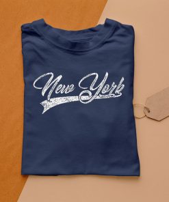 t shirt navy new york city classic vintage ny sports 9z7pU