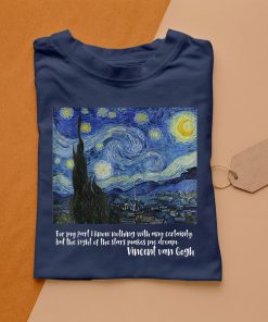 t shirt navy noche estrellada de vincent van gogh nIxrh