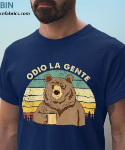 t shirt navy odio la gente orso caffC3A8 divertente regalo i hate people maglietta LNF6T