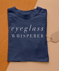 t shirt navy optician accessories eyeglass whisperer D2qZN