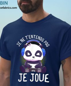 t shirt navy panda de gaming homme garC3A7on gamer cadeaux homme q7gYc