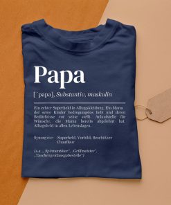 t shirt navy papa definition TYM9h