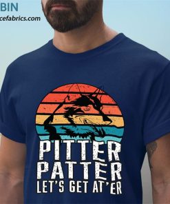 t shirt navy pitter patter lets get ater FnTI4