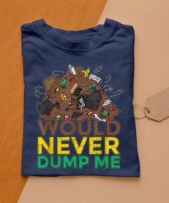 t shirt navy recycling truck garbage truck dump dumpster trash ncM0t