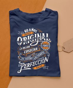 t shirt navy regalo original 60 cumpleaC3B1os hombre mujer desde 1960 camiseta vCuez