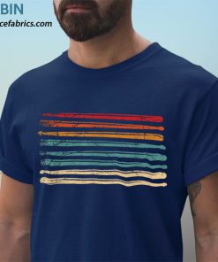 t shirt navy retro drumsticks drummer hobby drummer drum kit niNv0