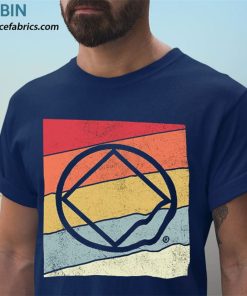t shirt navy retro na symbol distressed narcotics anonymous na aa 7fSEs