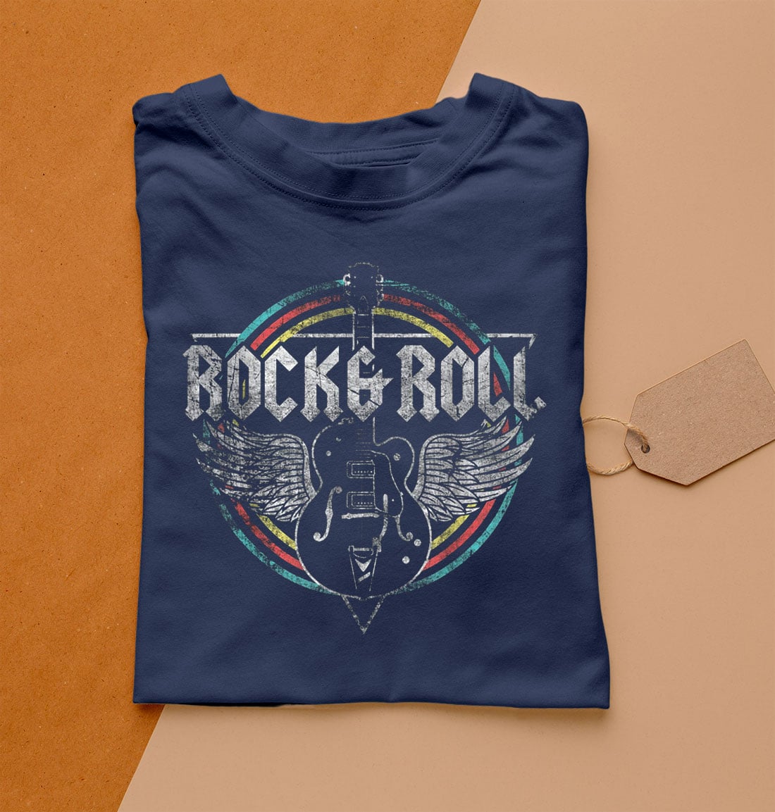 Rock & Roll Guitar Wings Music Shirt - RobinPlaceFabrics