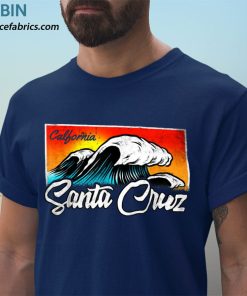 t shirt navy santa cruz california vintage retro camiseta 4BsBJ