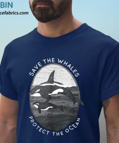 t shirt navy save the whale protect the ocean orca killer whales k8iIP