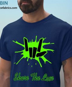 t shirt navy share the love aGlFm