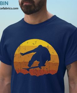 t shirt navy skaters having fun retro sunset skateboard 65xVQ