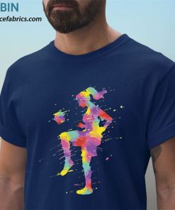t shirt navy soccer girl SIRFO