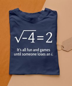 t shirt navy someone loses an i funny math kSdoA