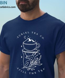 t shirt navy suriel tea co acotar spill the tea fun tea drinker tea lover KZxVn