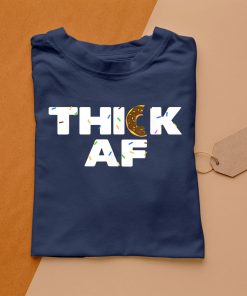 t shirt navy thick af funny donut fitness weightlifting KxVeJ