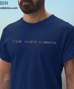 t shirt navy treat people with kindness vGMHT