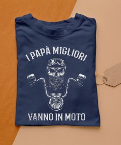 t shirt navy uomo motociclista papC3A0 motociclismo moto maglietta 2hmG9