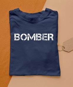 t shirt navy uomo t shirt uomo manica corta divertenti scritta bomber maglietta spyZO