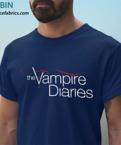 t shirt navy vampire diaries logo rbiCp